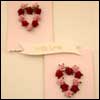 Valentines Pink & Red Rose Hearts Card