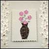 Ivory Flower Ribbon Card