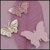 Purple Skeleton Leaf Butterfly Card