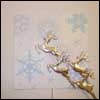 Silver Reindeer Gatefold Card