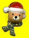 Santa Bear Heads Wooden Santa Bear Heads Wooden