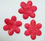 Small Diecut Daisies - Red