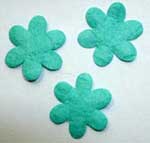 Small Diecut Daisies - Pale Blue