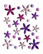 Self-Adhesive Daisies - Pinks/Lilacs