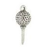 Golf Ball on Tee Charm