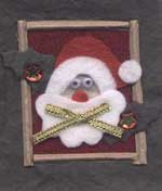 Santa Head Topper