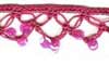 Pink Sequins & Crochet Trim 1 METRE Pink Sequins & Crochet Trim 1 METRE