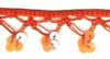 Orange Sequin Drops Bead Trim 1 METRE