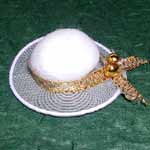 White and Gold Easter Bonnet