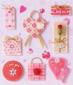 'Love' Roses - 3D Decoupage Stickers