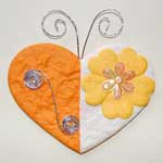 Heart Shape Orange Topper