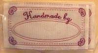 'Handmade by' Stitch in Labels Pack of 4