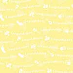 Pale Yellow Baby Congratulations Paper A4