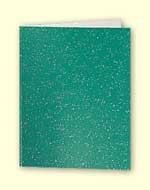 Glitter Evergreen Blank Card 88x114mm & Envelope