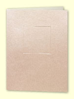 Pearl Pink Sunk Square Card 150x203mm & Envelope