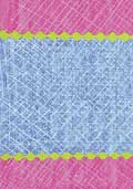 Border Panel - Pink & Blue Gauze Effect Card Panel