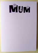 Mum Printed Lilac/Purple Card & Envelope