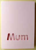 Mum Aperture Pink Card & Envelope 7x5