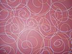 Red Spirals Scrapbooking Paper 12x12"