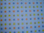 Orange Green & Blue Circles Scrapbooking Paper 12x12"