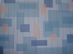 Blue Squares & Brown Lines Scrapbooking Paper 12 x 12"