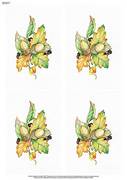 A4 Acorns Design x 4 - Decoupage Paper