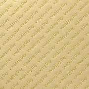 A4 'Wedding Day' Gold on Gold Paper