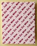 Deckled Panel - For You Mum Satin Pink Foil Printed Panels