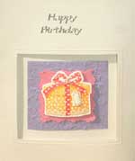 A Pink Birthday Present Card & Envelope