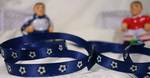 Football - Blue Satin Ribbon (1 metre)