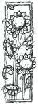 Tall Sunflower - Rubber Stamp