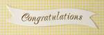 Banner - Congratulations Gold & Cream Banner