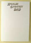 Worlds Greatest Dad Gold Card & Envelope