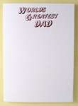 Worlds Greatest Dad Red Card & Envelope