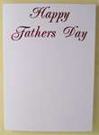 Happy Fathers Day Red Card & Envelope