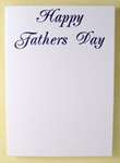 Happy Fathers Day Blue Card & Envelope