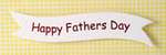 Banner - Happy Fathers Day Red Printed Banner