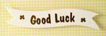 Banner - Good Luck Banner Gold & Cream