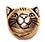 Cat - One Gold Plated Cat Head Bead