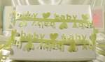 RIBBON: Baby Letters Yellow Ribbon (1 metre)