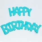 Happy Birthday Diecut - Light Blue