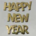 Happy New Year Diecut - Gold