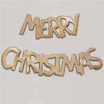 Merry Christmas Diecut -Gold Merry Christmas Diecut -Gold
