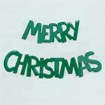 Merry Christmas Diecut - Green Merry Christmas Diecut - Green
