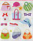 Colourful Handbags - 3D Decoupage Stickers