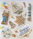 Sailing Theme - 3D Decoupage Stickers