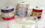 Wide White Satin Ribbon