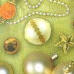 Christmas Baubles (Gold) - Vellum Paper