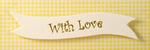 Banner - With Love Gold & Cream Banner