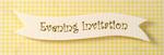 Banner - Evening Invitation Cream & Gold Banner